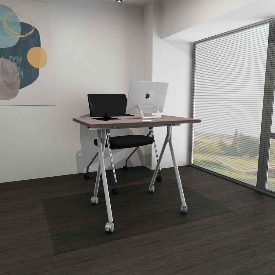 Boss Flip Top Training Table - Driftwood Rectangle Top - Four Leg Base - 4 Legs x 36" Table Top Width x 24" Table Top Depth - 29.50" Height - Wood Top Material. Picture 8