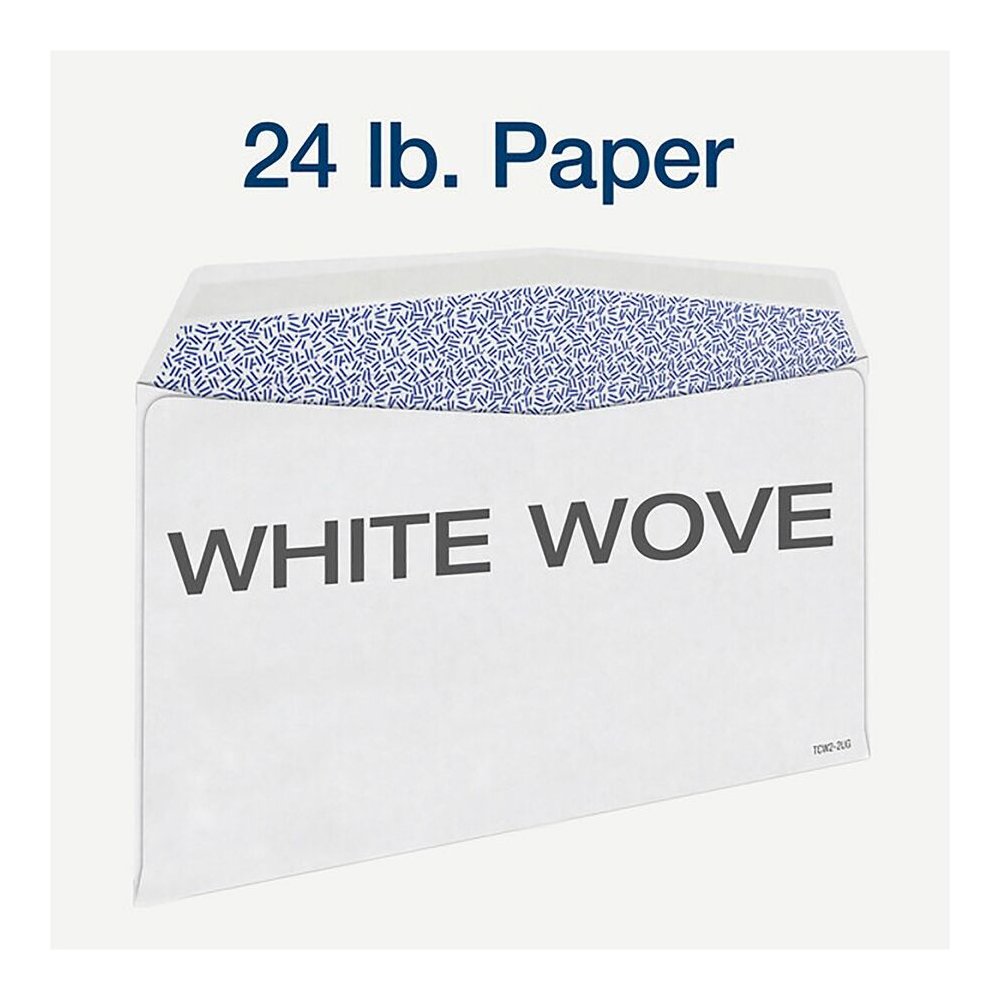 TOPS W-2 Continuous Tax Envelope - Document - 9 1/2" Width x 5 5/8" Length - Gummed - White - 24 / Pack. Picture 5