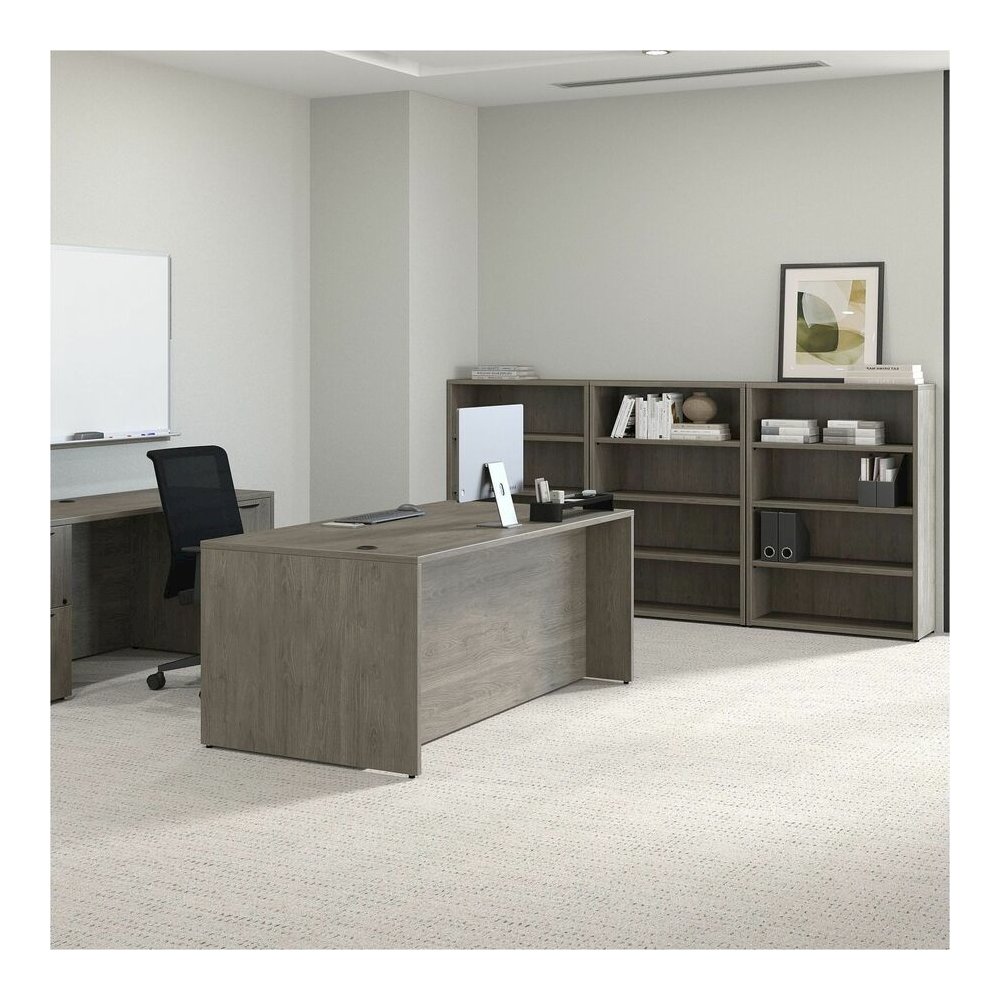 Lorell Prominence 2.0 Bookcase - Rectangle - 48" Height x 34" Width x 12" Depth, 1" Thickness Top - 4 Shelve(s) - 3 Adjustable Shelf(ves) - Material: Particleboard, Thermofused Melamine (TFM) - Finish. Picture 5