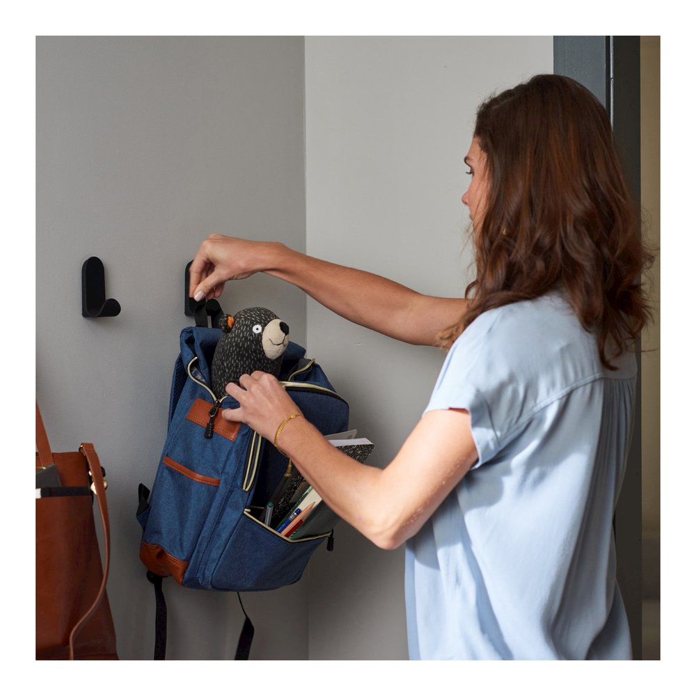 Duck Brand EasyMounts Interior Drywall J Hook - 15 lb (6.80 kg) Capacity - 1.8" Width x 3.5" Length - for Sports Equipment - White - Matte - 1 Each. Picture 3