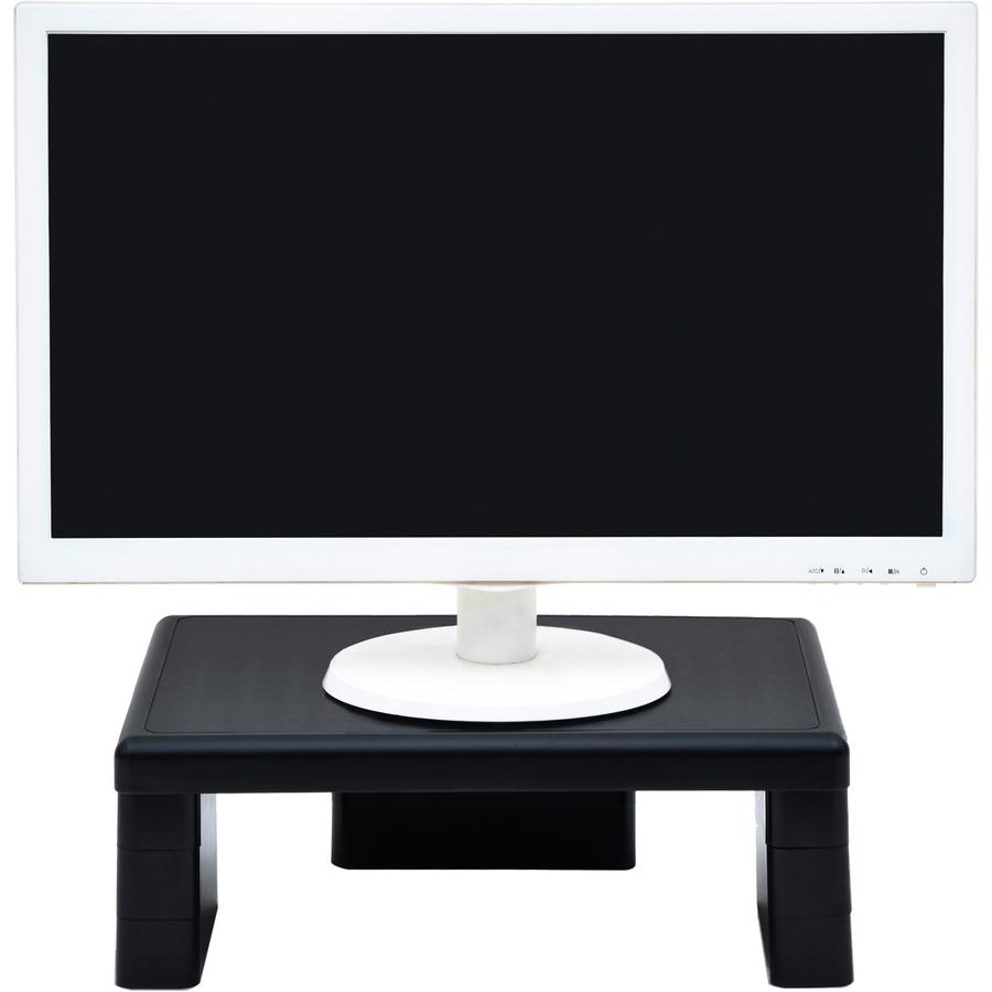 Data Accessories Company Stax MP-107 Monitor Riser Stand - 66 lb Load Capacity - 4.75" Height x 13" Width x 10.50" Depth - Recycled Plastic - Black. Picture 3