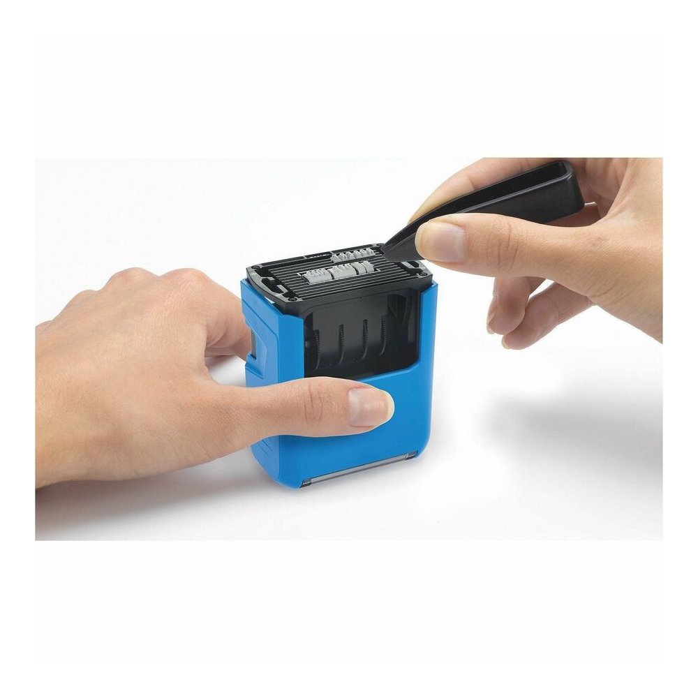 Trodat Do-it-Yourself Date Stamp - Date Stamp - 2 Characters/Line - 1" Impression Width x 1.63" Impression Length - 10000 Impression(s) - Assorted - Recycled - 1 Each. Picture 5