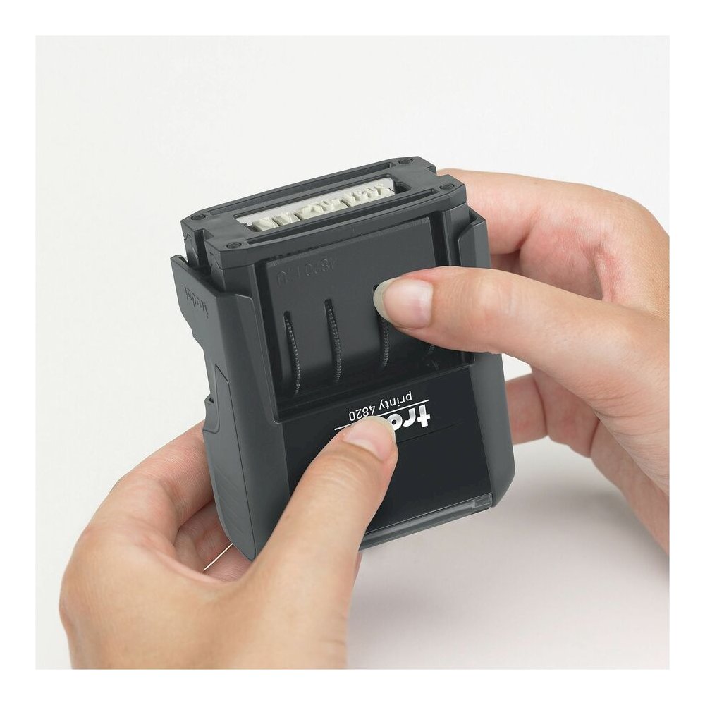 Trodat Date Only Stamp - Date Stamp - 0.38" Impression Width x 1.62" Impression Length - 10000 Impression(s) - Black - Recycled - 1 Each. Picture 10