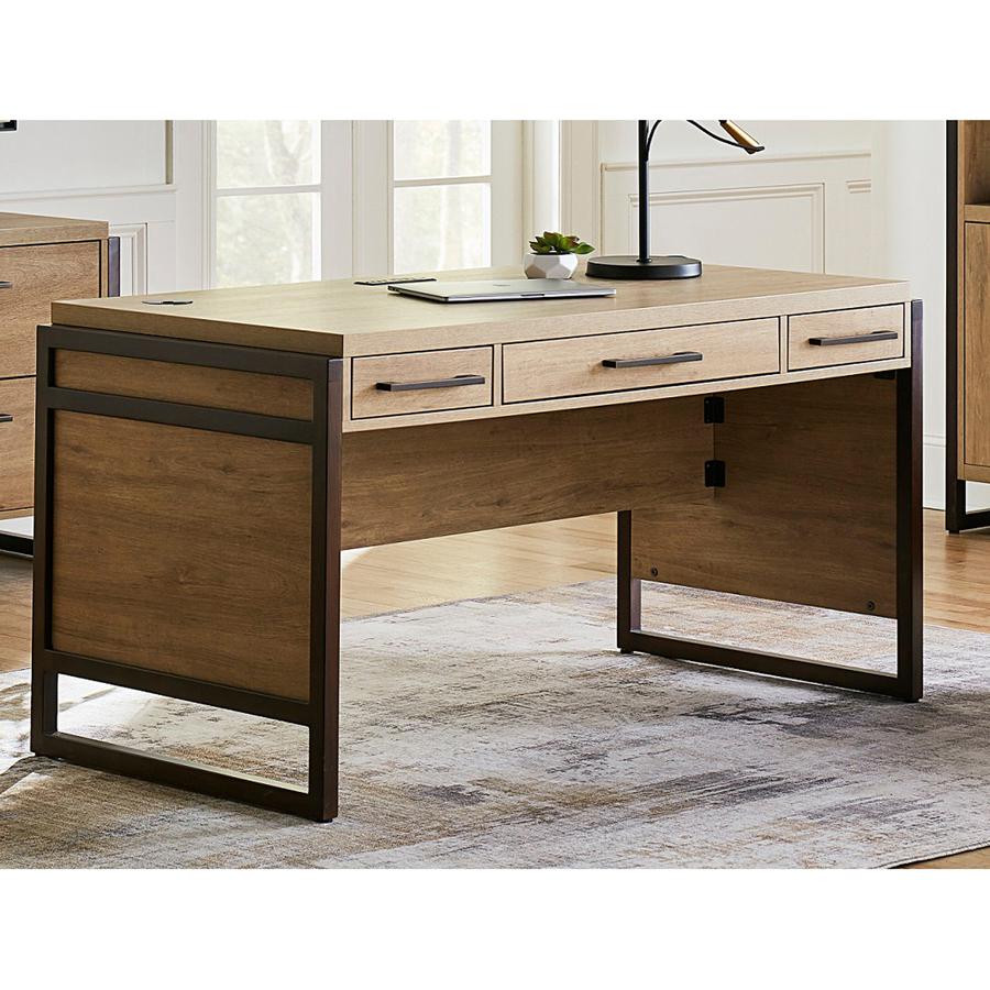 Mason Modern Wood Laminate Office Desk. Picture 2