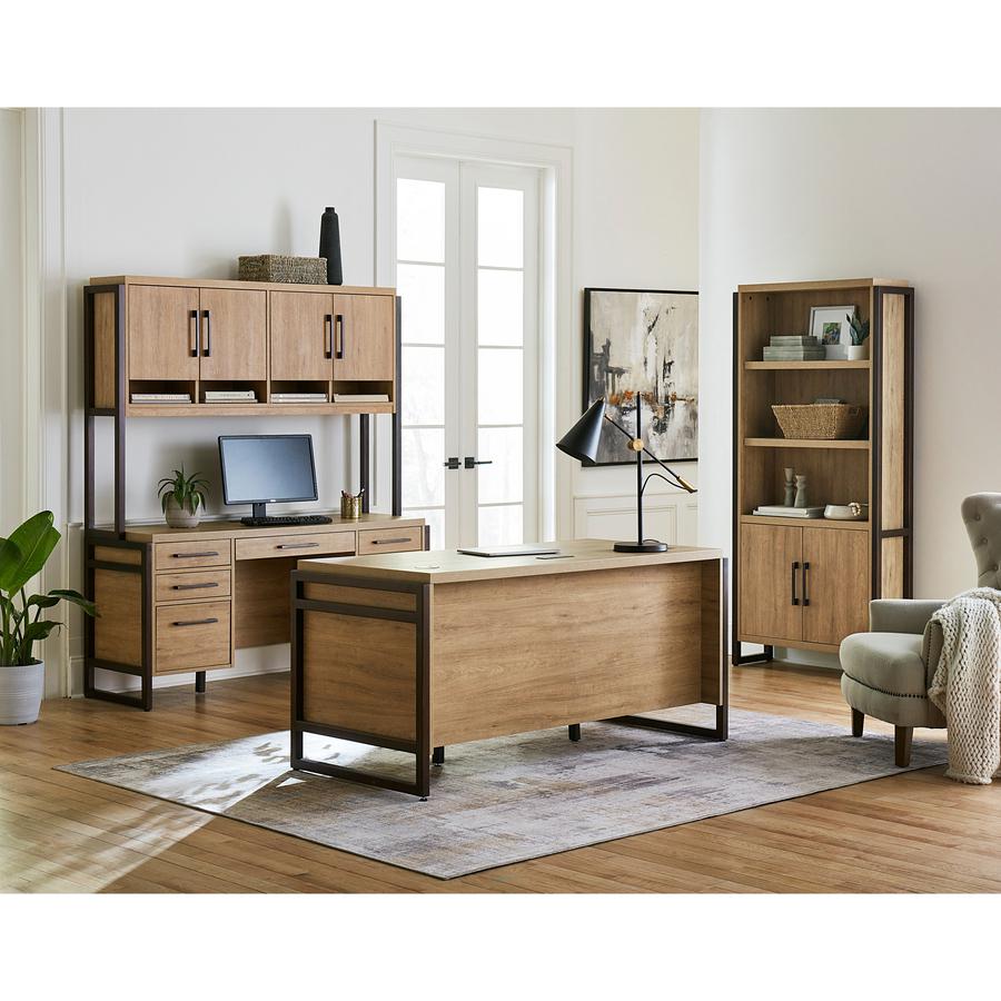 Mason Laminate Double Pedestal Executive Desk. Picture 2