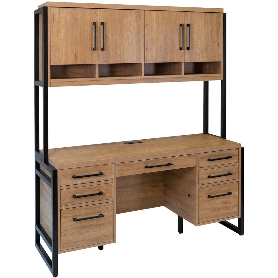 Mason Wood Laminate Office Desk. Picture 2