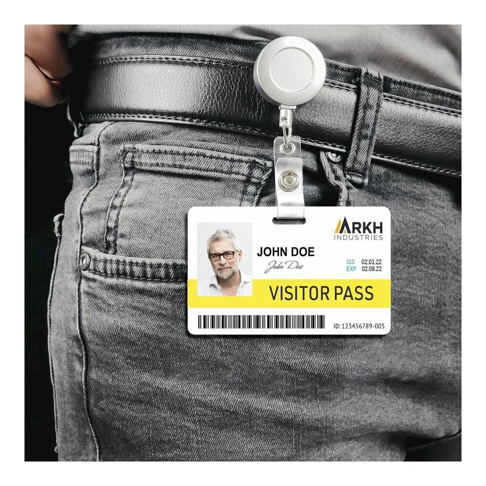 Avery&reg; Name Badge - Print/Message - "Landscape - 2.1" Width x 3.4" Height - Rectangular Shape - Double Sided - Durable, Hand Writable, Printable, Water Resistant, Chemical Resistant, Abrasion Resi. Picture 7