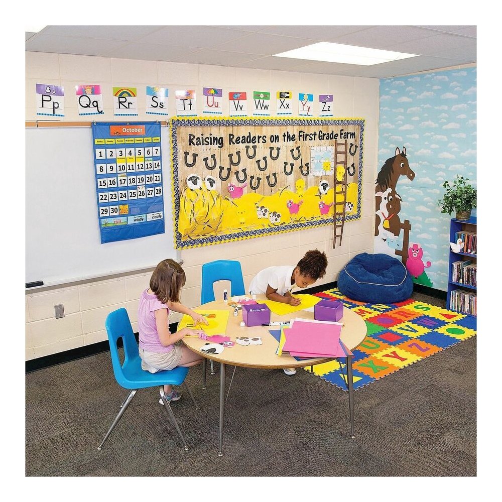 Fadeless Bulletin Board Paper Rolls - Classroom, Door, File Cabinet, School, Home, Office Project, Display, Table Skirting, Party, Decoration - 48" Width x 50 ft Length - Natural - Paper - 1 Roll. Picture 7