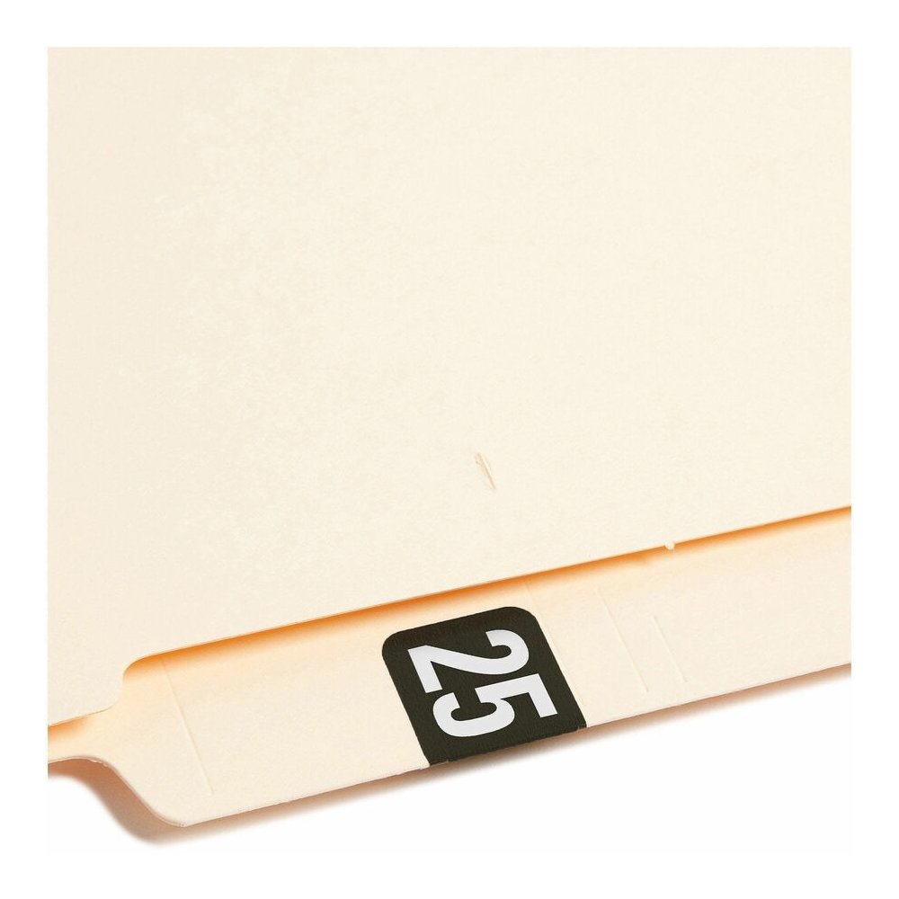 Smead ETYJ Color-Coded Year Labels - 25 - 3/4" Height x 1 1/2" Width - Black - 1 Roll. Picture 3