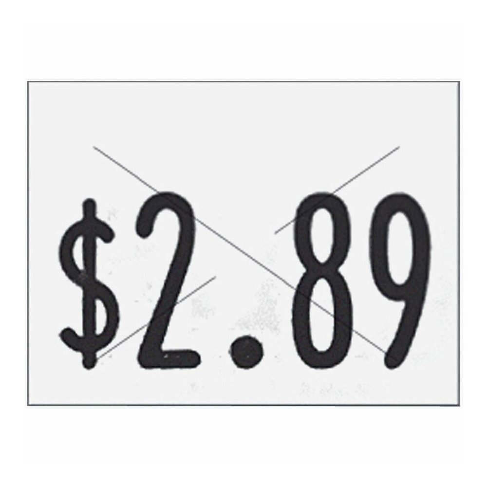 COSCO Garvey One-Line Labeler Replacement Labels - - DiameterRoll - White - 1200 / Roll - 3600 Total Label(s) - 3 / Pack. Picture 2