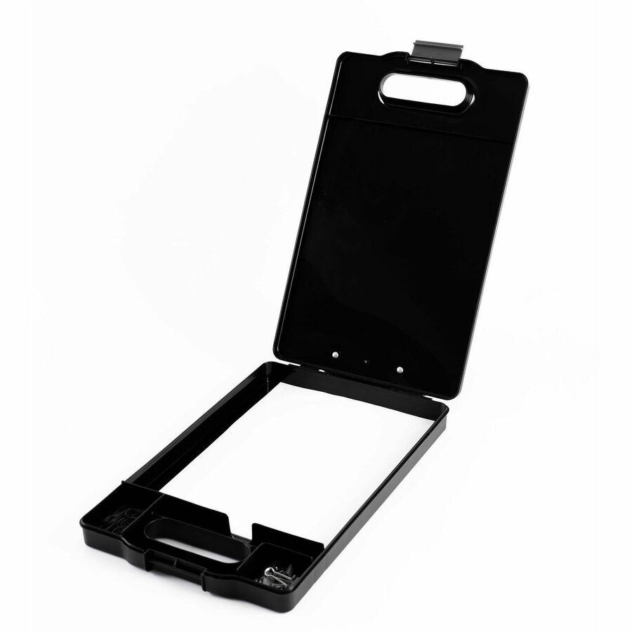 Business Source Storage Clipboard - Storage for 200 Sheet - Black - 1 Each. Picture 2
