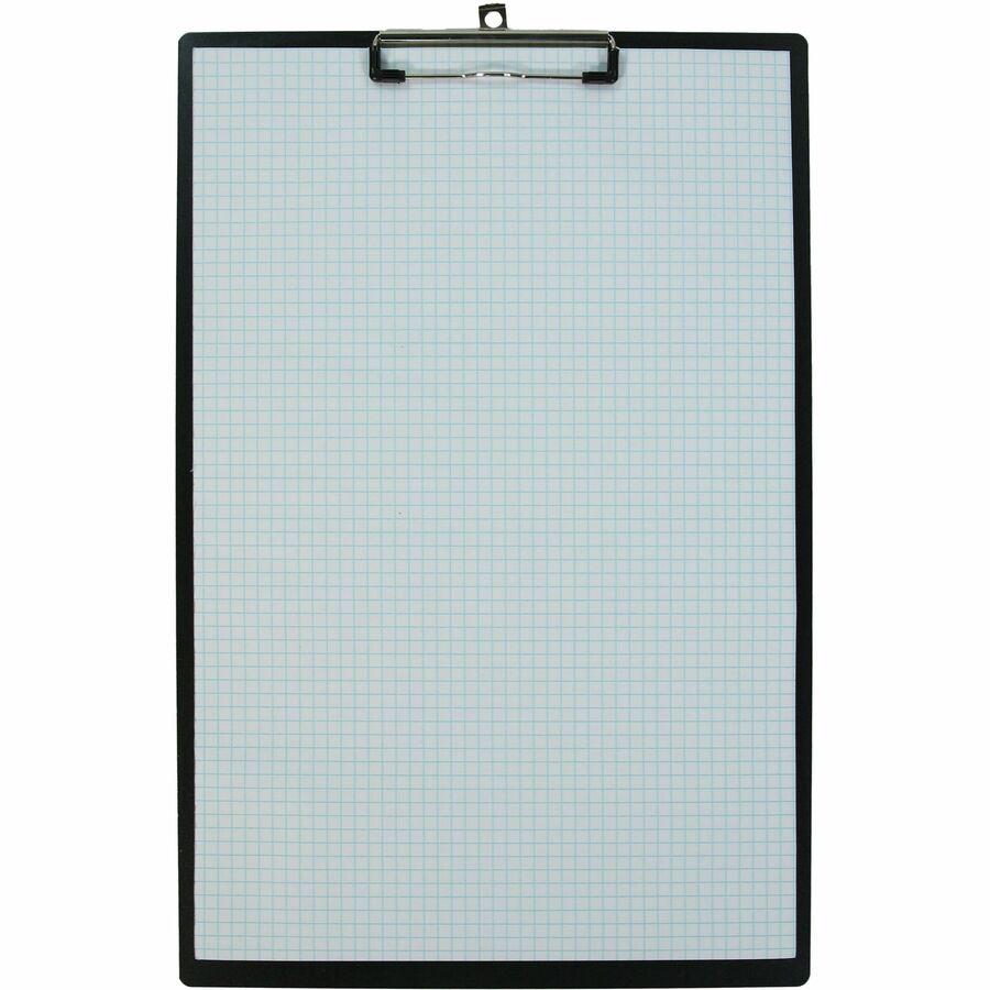 Saunders Aluminum Tabloid Clipboard - Storage for Paper - 11" x 17" Sheet Size - Aluminum - Black - 1 Each. Picture 2