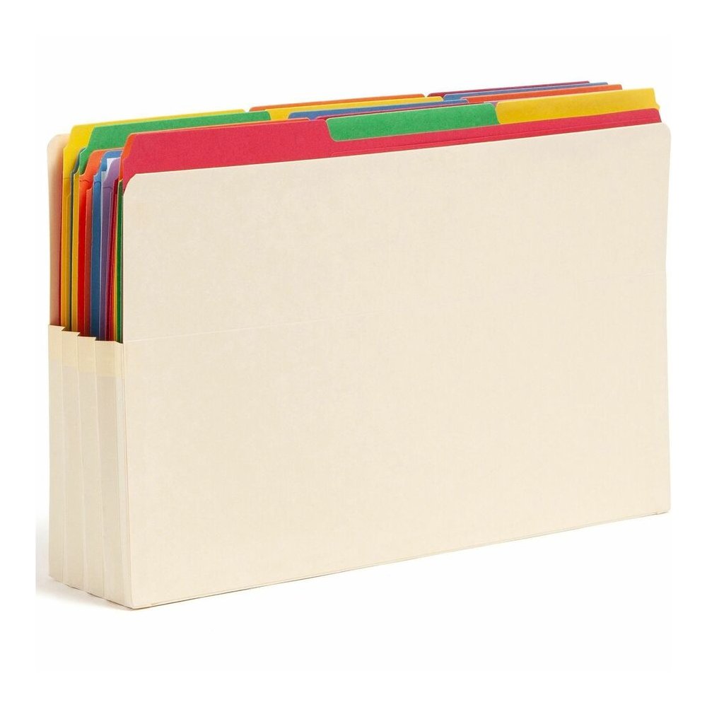 Smead Straight Tab Cut Legal Recycled File Pocket - 8 1/2" x 14" - 3 1/2" Expansion - 2 Plys - Manila - Tear Proof - 10% Recycled - 25 / Box. Picture 6