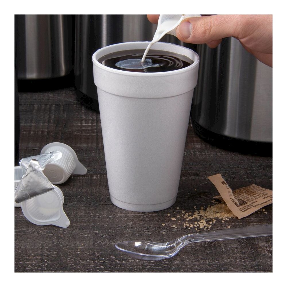 Dart J Cup 16 oz Insulated Foam Cups - 16 fl oz - White - Foam - Cold Drink, Hot Drink, Soft Drink - 25/Bag - 40 / Carton. Picture 8