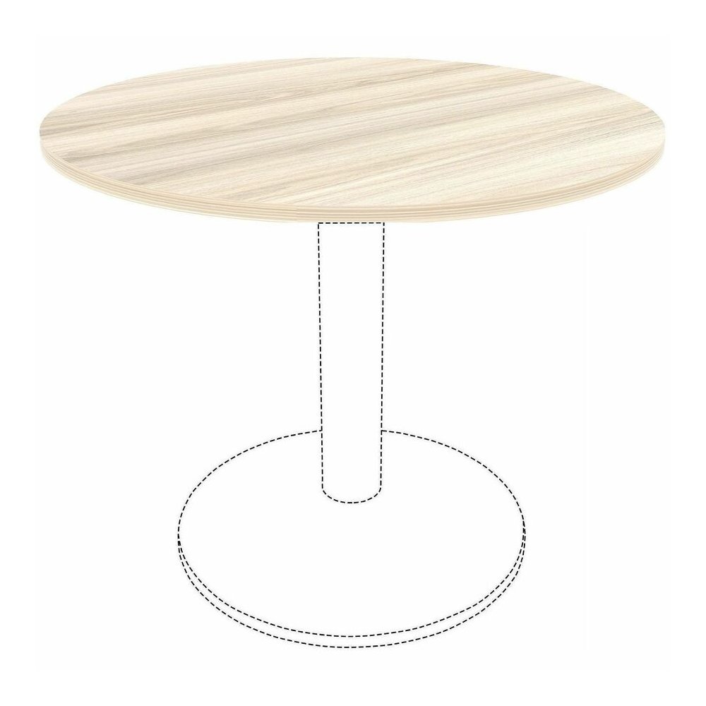 Lorell Essentials Hospitality/Conference Round Table Top - Round Top - Assembly Required - Modern Elm - 1 Each. Picture 3