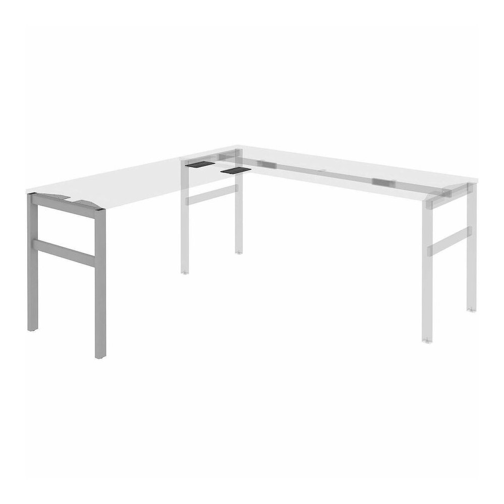 Lorell Adjustable Table Leg Bases & Returns - Assembly Required - Silver - 1 / Each. Picture 8