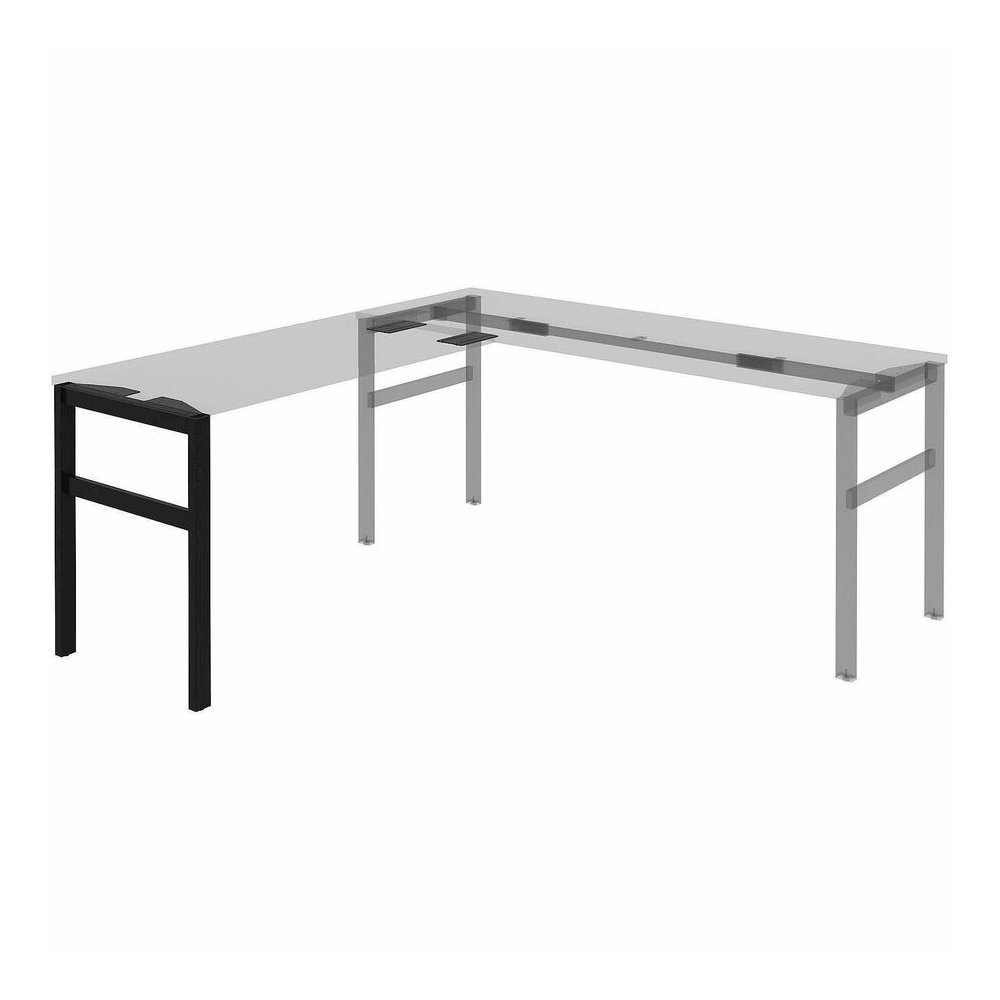 Lorell Adjustable Table Leg Bases & Returns - Assembly Required - Black - 1 / Each. Picture 8