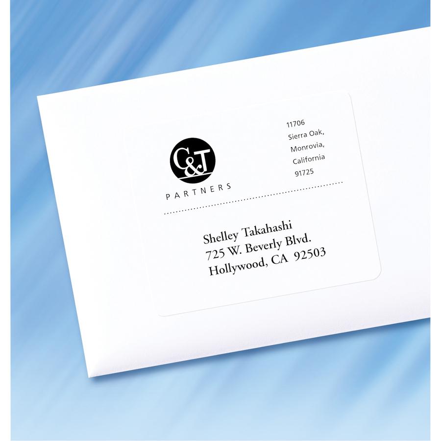 Avery&reg; Shipping Labels, Sure Feed, 3-1/3" x 4" , 150 White Labels (5264) - 3 21/64" Width x 4" Length - Permanent Adhesive - Rectangle - Laser - Matte - White - Paper - 6 / Sheet - 25 Total Sheets. Picture 2