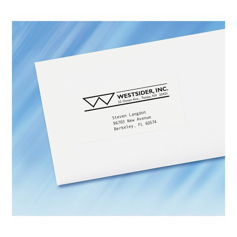 Avery&reg; Copier Address Labels - 1" Width x 2 13/16" Length - Permanent Adhesive - Rectangle - Matte - White - Paper - 33 / Sheet - 100 Total Sheets - 3300 Total Label(s) - 3300 / Box. Picture 2