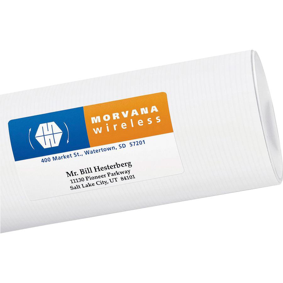 Avery&reg; Shipping Labels, Sure Feed, 2" x 3-3/4" , 200 Labels (6873) - 2" Width x 3 3/4" Length - Permanent Adhesive - Rectangle - Laser, Inkjet - Matte - White - Paper - 8 / Sheet - 25 Total Sheets. Picture 4