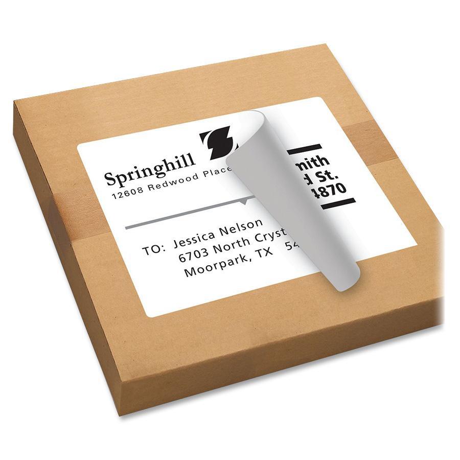 Avery&reg; TrueBlock Shipping Labels, 8-1/2" x 11" , 25 Labels (8165) - 8 1/2" Width x 11" Length - Permanent Adhesive - Inkjet - White - Paper - 1 / Sheet - 25 Total Sheets - 25 Total Label(s) - 25 /. Picture 2