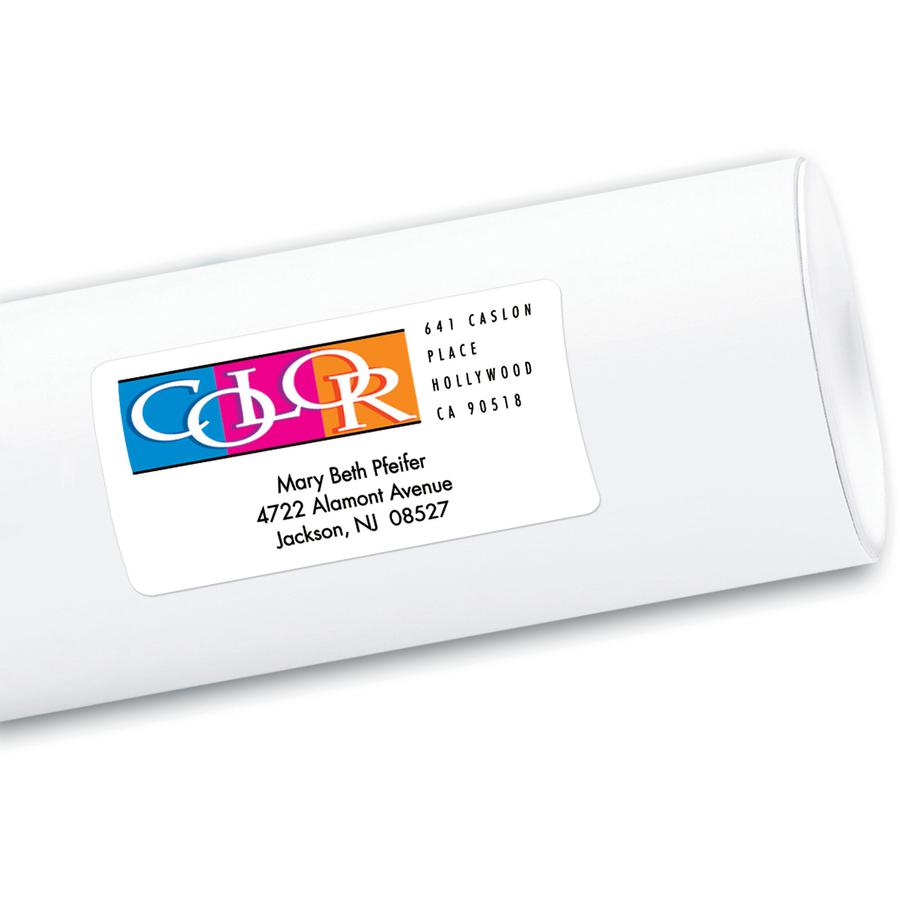Avery&reg; White Shipping Labels, Sure Feed&reg;, 2" x 4" , 200 Labels (8253) - 2" Width x 4" Length - Permanent Adhesive - Rectangle - Inkjet - White - Paper - 10 / Sheet - 20 Total Sheets - 200 Tota. Picture 2