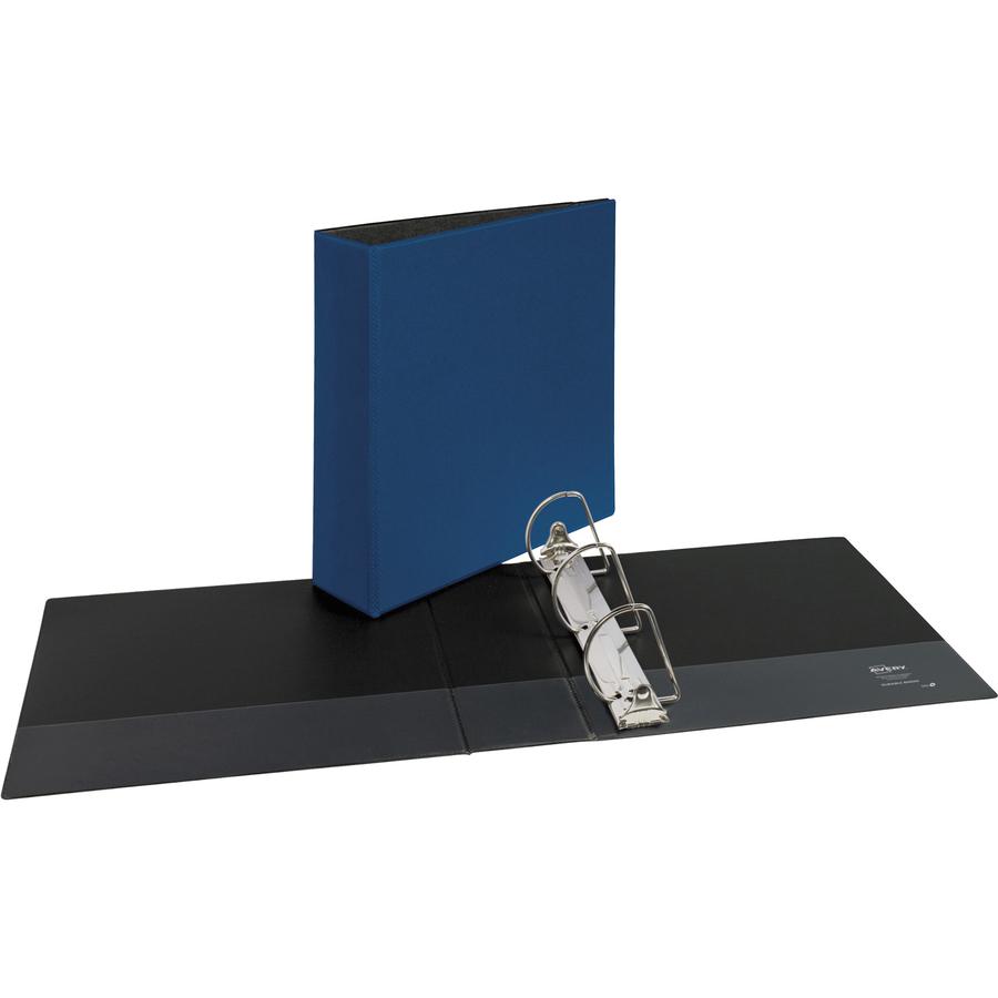 Avery&reg; Durable Binder - DuraHinge - 3" Binder Capacity - Letter - 8 1/2" x 11" Sheet Size - 600 Sheet Capacity - 3 x Slant D-Ring Fastener(s) - 2 Internal Pocket(s) - Blue - 1.98 lb - Recycled - G. Picture 5