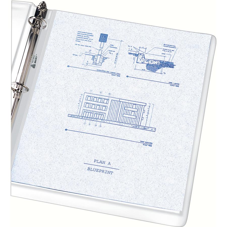Avery&reg; Economy-Weight Sheet Protectors - For Letter 8 1/2" x 11" Sheet - Rectangular - Semi Clear - Polypropylene - 100 / Box. Picture 5