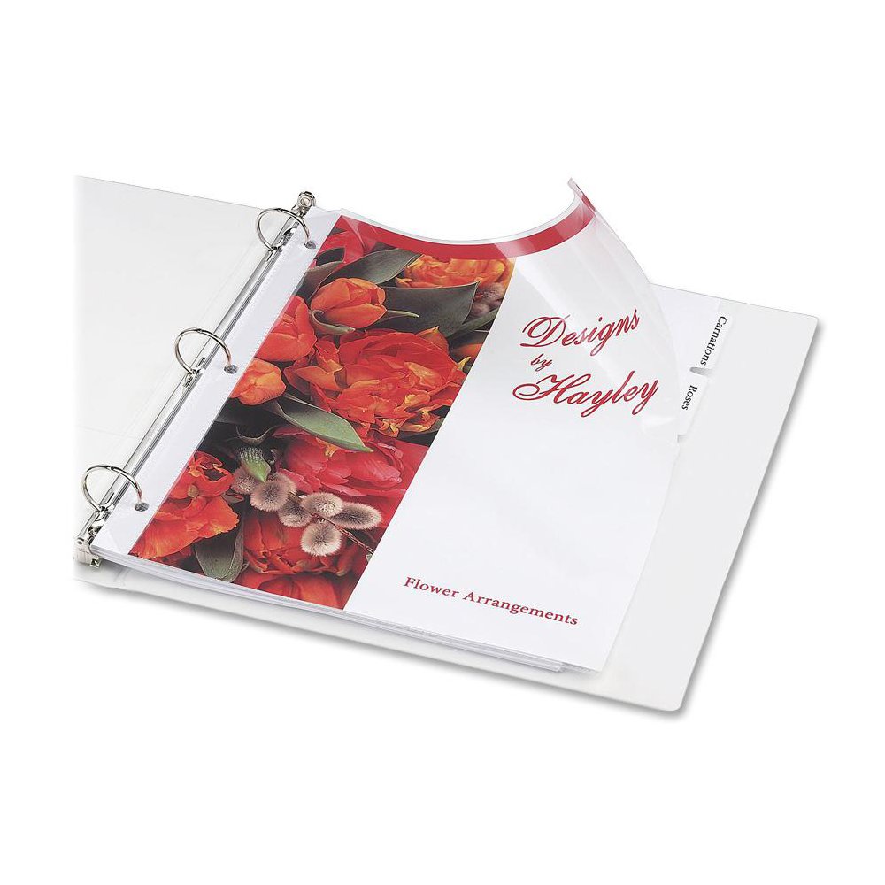 Avery&reg; Heavyweight Sheet Protectors - For Letter 8 1/2" x 11" Sheet - Ring Binder - Diamond Clear - Polypropylene - 50 / Box. Picture 2