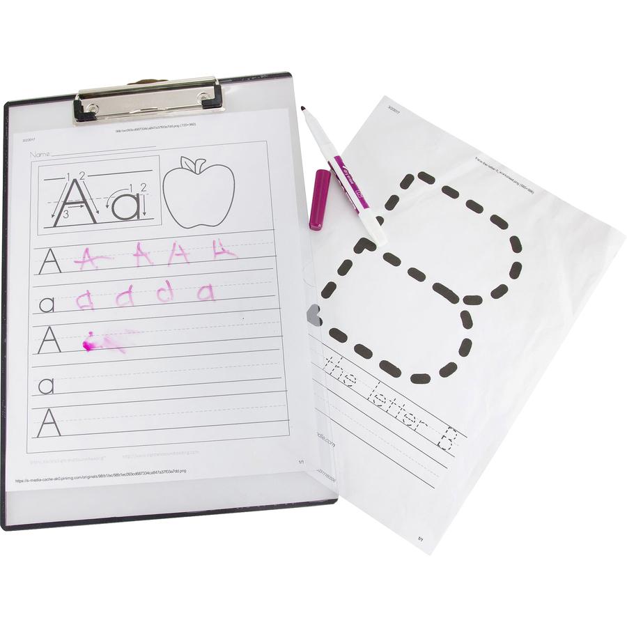 Mobile OPS Quick Reference Clipboard - Storage for Sheet - 9" x 12" - Low-profile - Vinyl - Clear - 1 Each. Picture 2