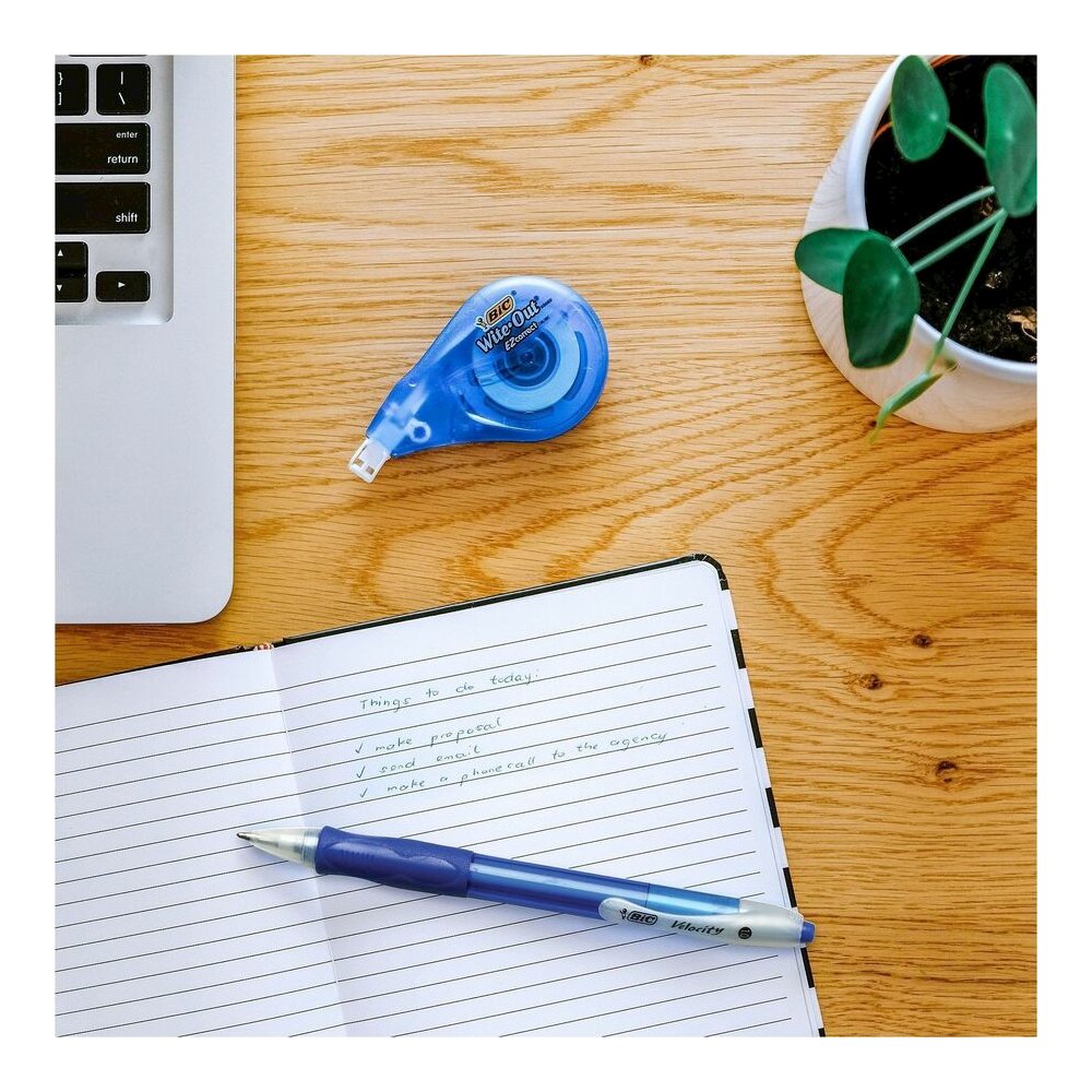 BIC Retractable Ballpoint Pens - Refillable - Retractable - Blue Ink - Translucent Blue Barrel - 1 Dozen. Picture 2