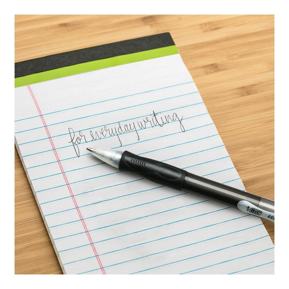 BIC Retractable Ballpoint Pens - Refillable - Retractable - Black Ink - Transparent Black Barrel - 1 Dozen. Picture 2