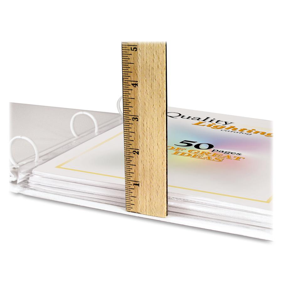 C-Line High-Capacity Top-Loading Sheet Protectors - 50 x Sheet Capacity - For Letter 8 1/2" x 11" Sheet - Clear - Polypropylene - 25 / Box. Picture 4