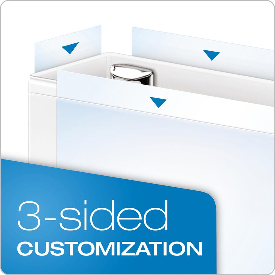 Cardinal EasyOpen Clearvue Slant D-Ring Binders - 1 1/2" Binder Capacity - Letter - 8 1/2" x 11" Sheet Size - 350 Sheet Capacity - 1 3/5" Spine Width - 3 x D-Ring Fastener(s) - 2 Inside Front & Back P. Picture 3