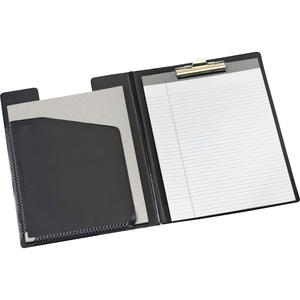 Cardinal 252 610 Letter Pad Folio - 8 1/2" x 11" - 100 Sheet Capacity - 1 Inside Front Pocket(s) - Vinyl, Polyvinyl Chloride (PVC) - Black - 1 Each. Picture 5