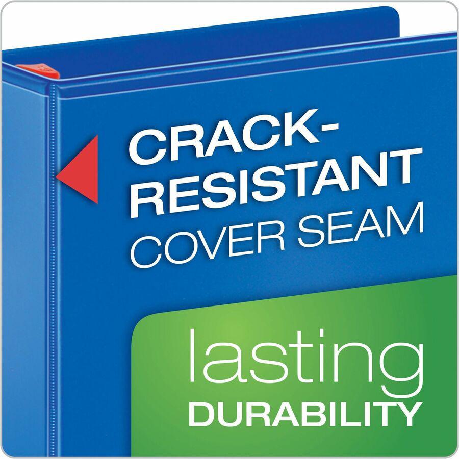 Cardinal Xtralife ClearVue Locking Slant-D Binders - 1" Binder Capacity - Letter - 8 1/2" x 11" Sheet Size - 270 Sheet Capacity - 1" Spine Width - 3 x D-Ring Fastener(s) - 2 Inside Front & Back Pocket. Picture 2