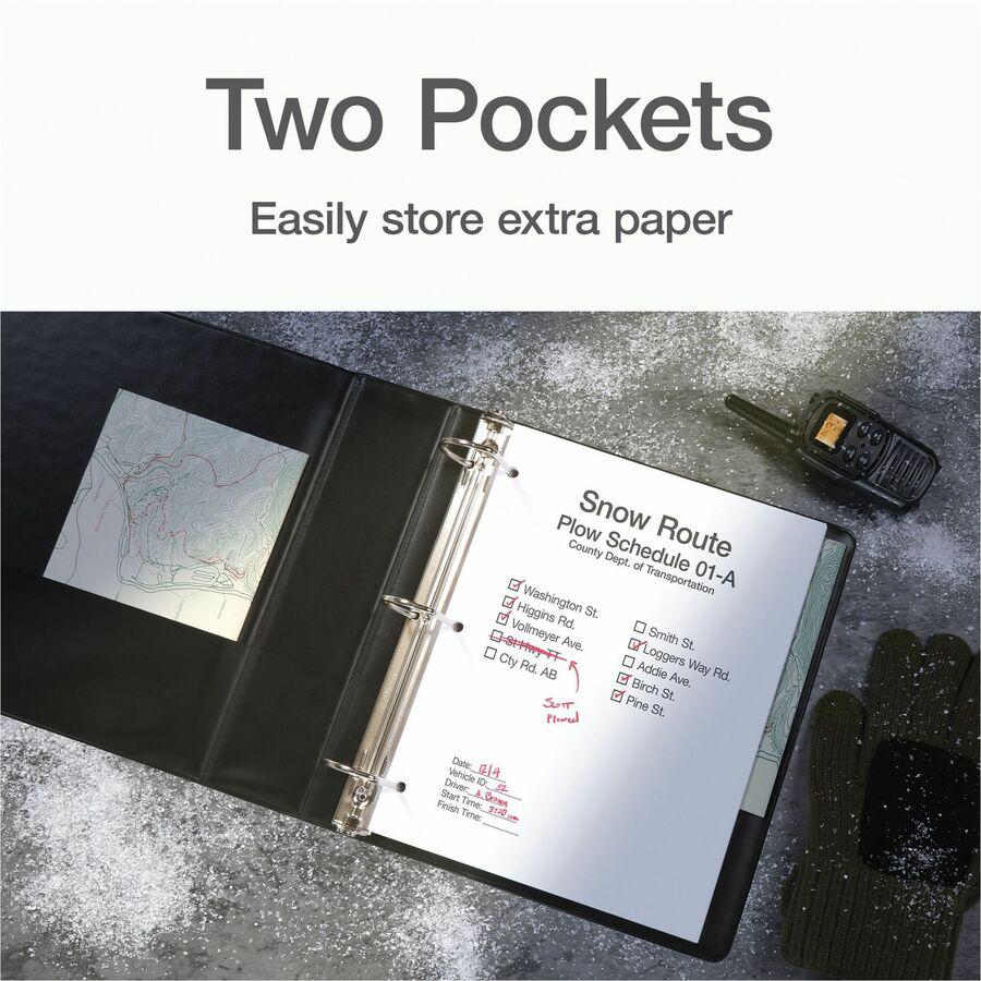 Cardinal Xtralife ClearVue Locking Slant-D Binders - 2" Binder Capacity - Letter - 8 1/2" x 11" Sheet Size - 540 Sheet Capacity - 2 1/2" Spine Width - 3 x D-Ring Fastener(s) - 2 Inside Front & Back Po. Picture 2