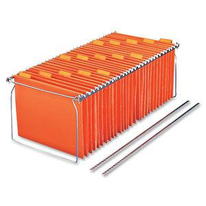 Pendaflex Actionframe Drawer File Frames - Letter - 14"-18" Long - Steel - Stainless Steel - 2 / Box. Picture 2