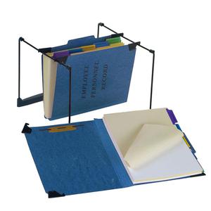 Pendaflex 1/3 Tab Cut Recycled Hanging Folder - 9 1/2" x 11 3/4" - 2" Expansion - 1" for Folder - 5 Divider - 20 pt. - Pressguard - Blue - 65% Recycled - 1 Each. Picture 2