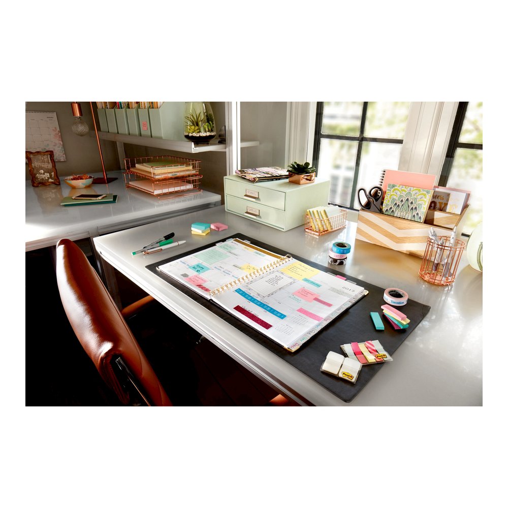 Post-it&reg; Notes - Beachside Caf&eacute; Color Collection - 1200 - 1 3/8" Flag/Note Width x 1 7/8" Flag/Note Length - Rectangle - 100 Sheets per Pad - Unruled - Fresh Mint, Aqua Splash, Sunnyside, P. Picture 6