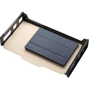 Officemate Side-Loading Desk Tray, Legal - 2.8" Height x 16.3" Width x 9" DepthDesktop - Stackable, Durable, Non-stick, Carrying Handle, Portable - Black - Plastic - 1 Each. Picture 4