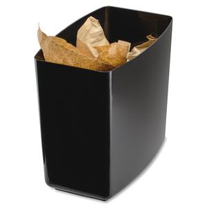 Officemate 2200 Series Wastebasket - 5 gal Capacity - 12.5" Height x 13.8" Width x 8.4" Depth - Black - 1 Each. Picture 5