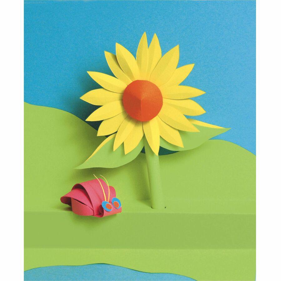 Pacon Super Bright Tagboard - Art - 9"Width x 12"Length - 1 / Pack - Assorted. Picture 2