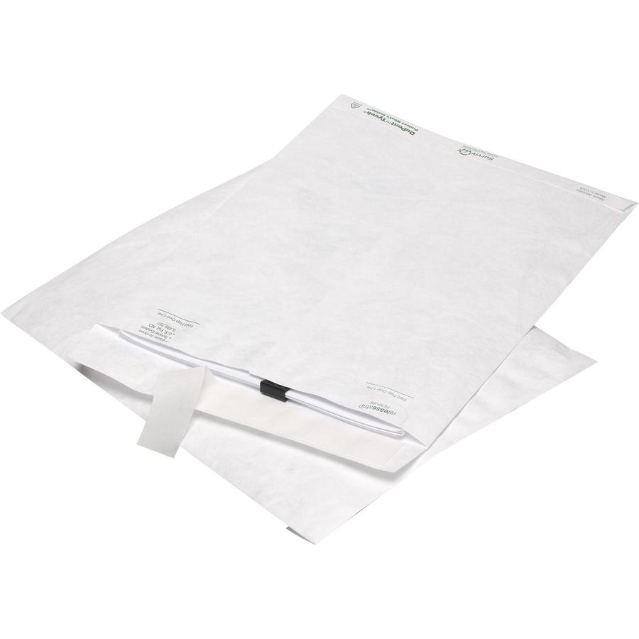 Survivor&reg; 10 x 13 DuPont Tyvek Catalog Mailer with Self-Seal Closure - Catalog - #13 1/2 - 10" Width x 13" Length - 14 lb - Peel & Seal - Tyvek - 50 / Box - White. Picture 2