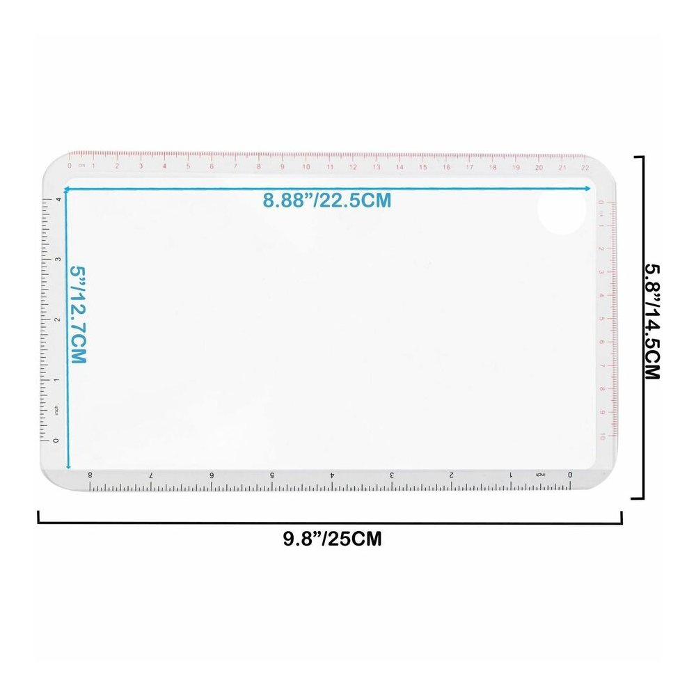Sparco Handheld Magnifier - Magnifying Area 5" Width x 8.88" Length - Overall Size 9.8" Height x 5.8" Width - Acrylic Lens. Picture 4