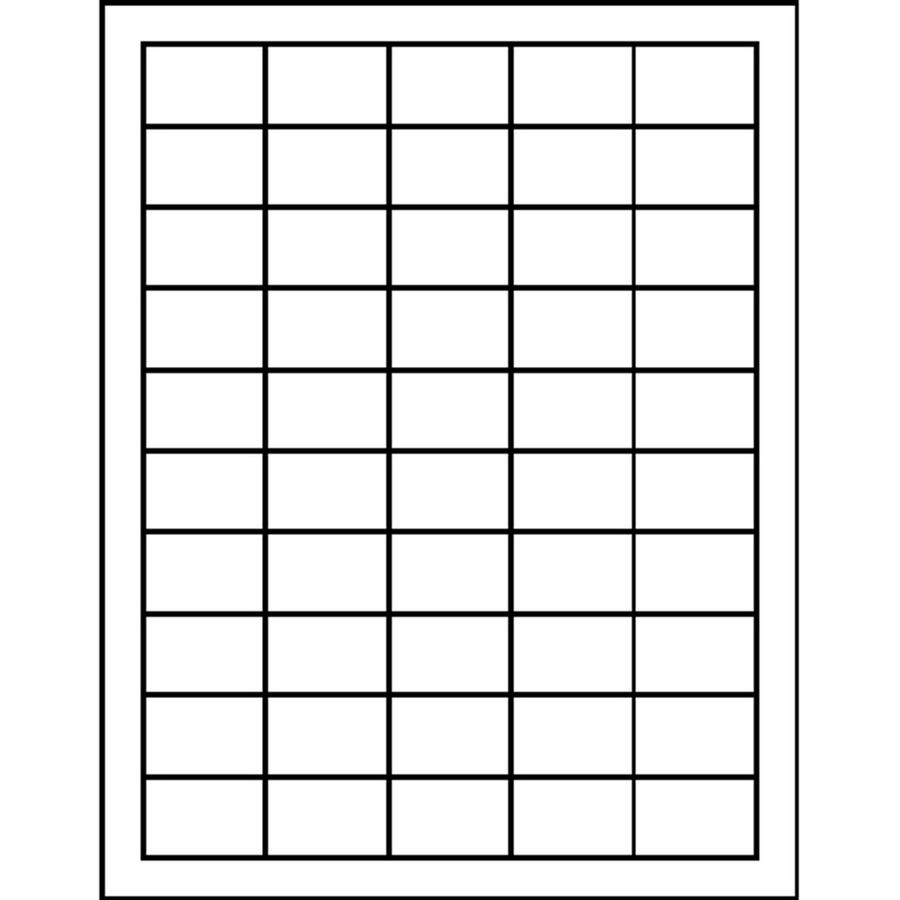 MACO Laser/Ink Jet White UPC Labels - 1" Width x 1 1/2" Length - Permanent Adhesive - Rectangle - Laser, Inkjet - White - 50 / Sheet - 5000 / Box - Lignin-free. Picture 3