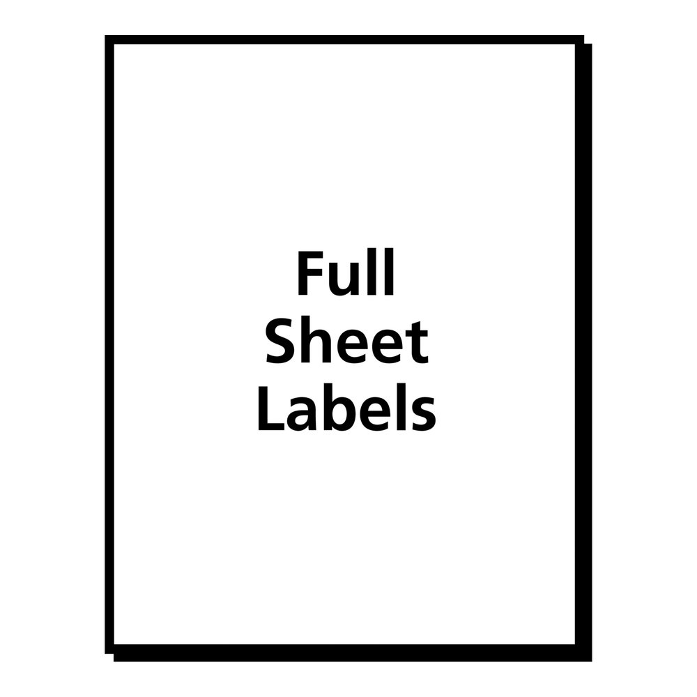 Avery&reg; Shipping Labels - TrueBlock - 8 1/2" Width x 11" Length - Permanent Adhesive - Rectangle - Laser, Inkjet - White - 1 / Sheet - 1 Pack. Picture 4