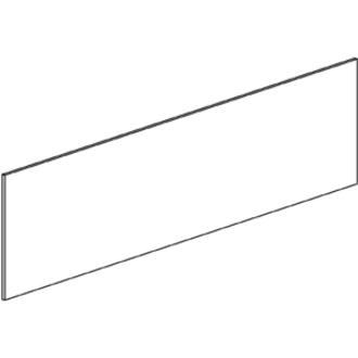 Mayline Aberdeen Fabric Tack Panel - 0.5" x 69.6" x 19.3" - Fluted Edge - Material: Particleboard - Finish: Black, Laminate. Picture 6