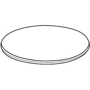 Lorell Essentials Conference Tabletop - Laminated Round, Mahogany Top - 47.25" Table Top Width x 47.25" Table Top Depth x 1.25" Table Top Thickness - 1" Height - Conferencing - Assembly Required - Woo. Picture 3