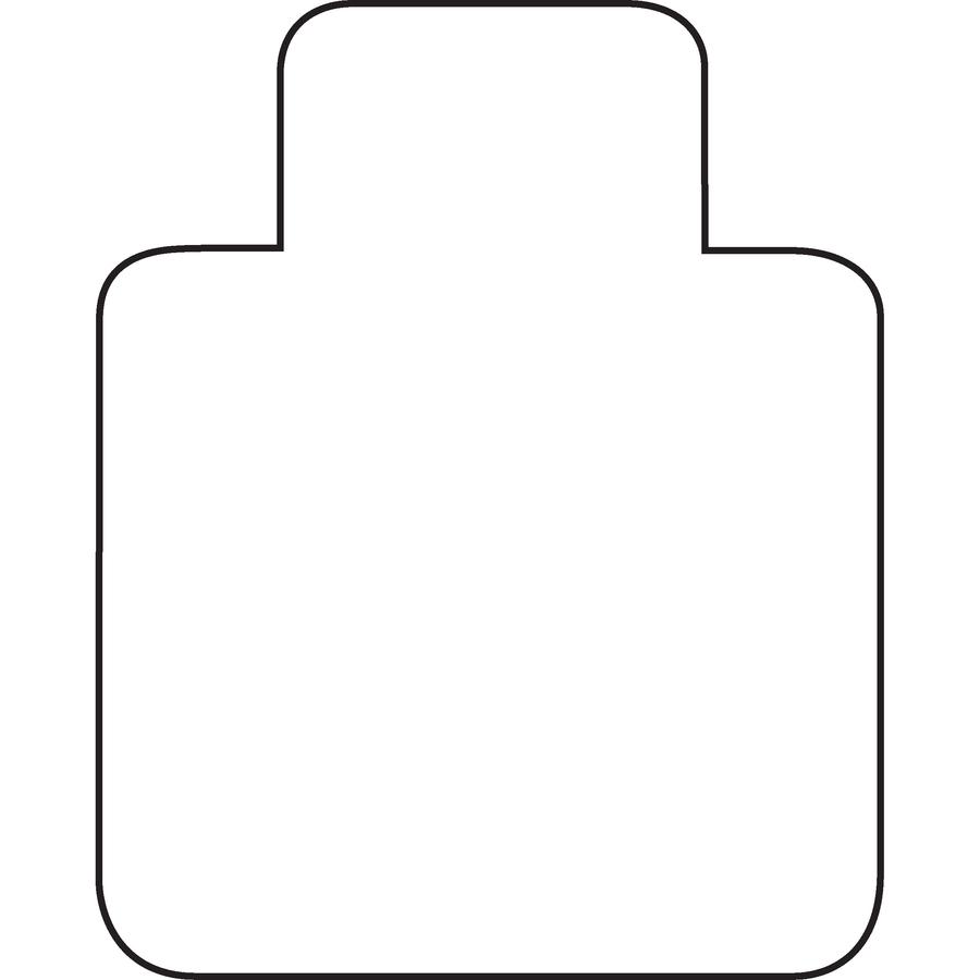 Lorell Plush-pile Wide-Lip Chairmat - Carpeted Floor - 60" Length x 46" Width x 0.173" Thickness - Lip Size 12" Length x 25" Width - Vinyl - Clear - 1Each. Picture 3